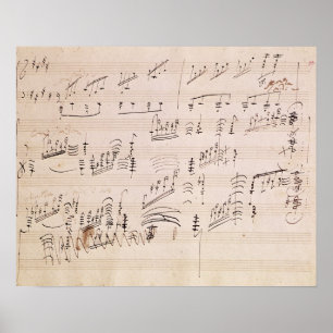 Poster Score sheet of 'Moonlight Sonata'