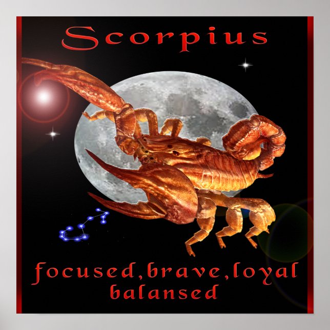 Poster scorpio (Devant)