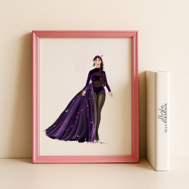 Poster Scorpio Astrology Art | Celestial Zodiac Illustrat (Créateur téléchargé)