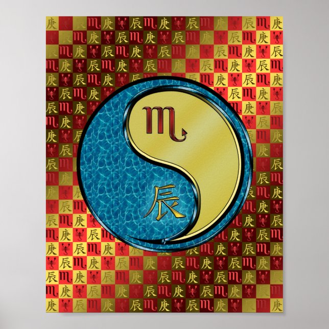 Poster Scorpio & Dragon Métal (Devant)