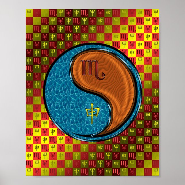 Poster Scorpio et Singe du bois (Devant)