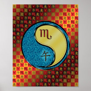 Poster Scorpio & Metal Horse