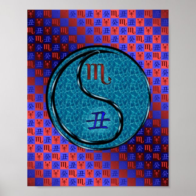 Poster Scorpio & Ox d'eau (Devant)