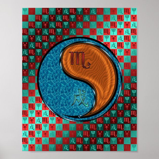 Poster Scorpio & Wood Dog (Devant)