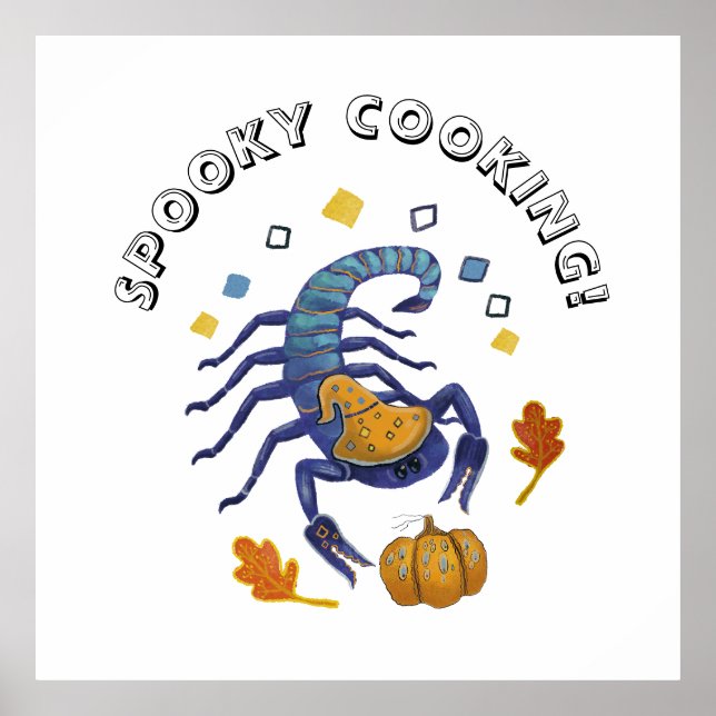 Poster scorpion d'Halloween (Devant)