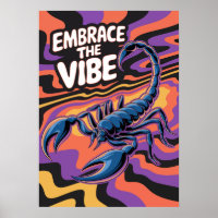 Scorpion psychédélique Embrassez l'art vidéo