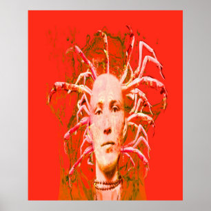 Poster Scorpion rouge