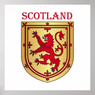 Poster Scotland coat of arms