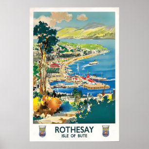 Poster Scotland Rothesay Isle of Bute