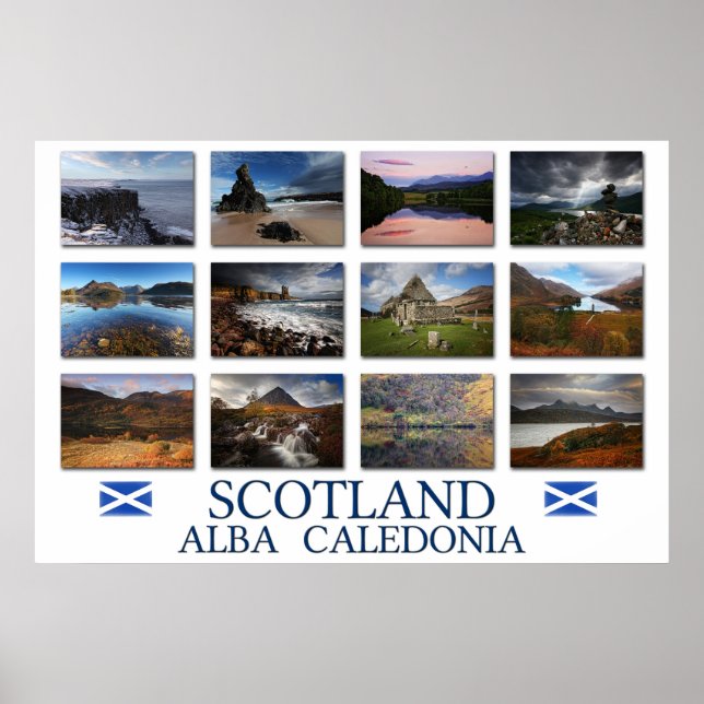 Poster Scotland - Schottland - Ecosse - Caledonia (Devant)