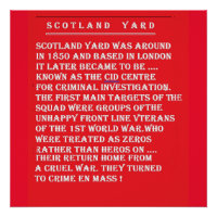Scotland Yard l'histoire de Londres Angleterre
