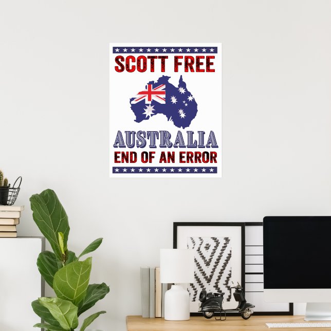 Poster Scott Free - Australie Fin d'une erreur (Bureau à domicile)