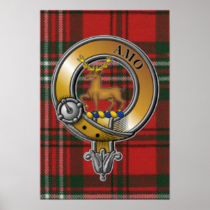 Poster Scott Tartan & Badge