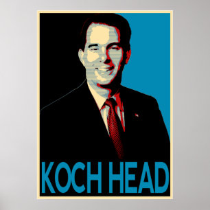 Poster Scott Walker — Koch Head