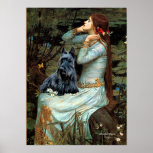 Poster Scottish Terrier 2 - Ophelia Siège