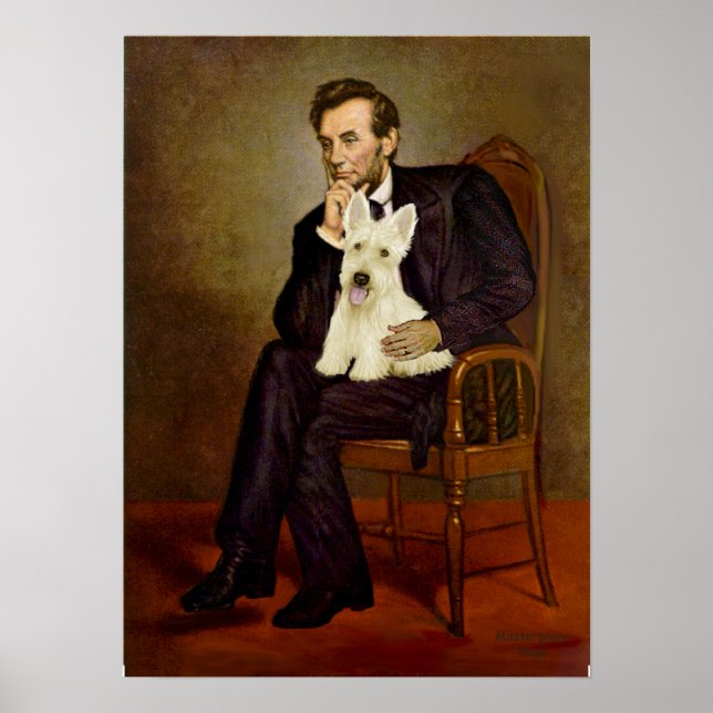 Poster Scottish Terrier (W5) - Lincoln (Devant)