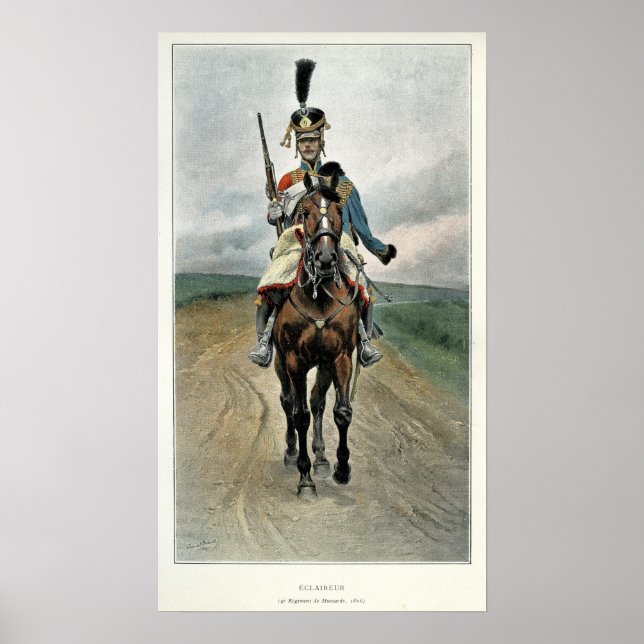 Poster Scout du 9e Régiment de Hussars (Devant)