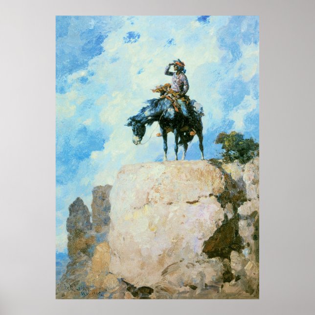 Poster Scout, par William Robinson Leigh (Devant)