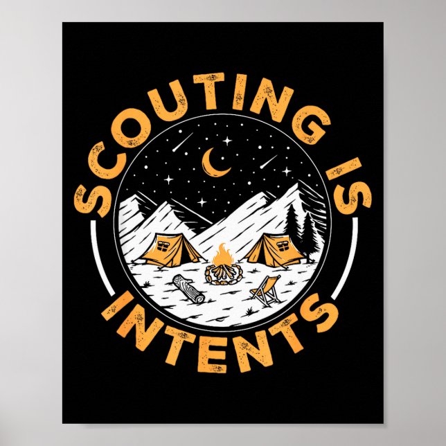 Poster Scouting Is Intents Scout Funny Camng  (Devant)