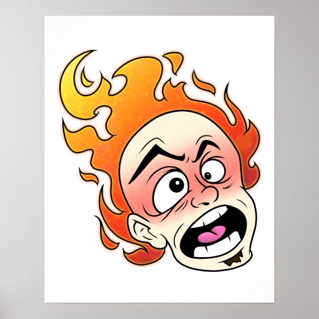 Poster Scovillelicic Fire Head (Devant)