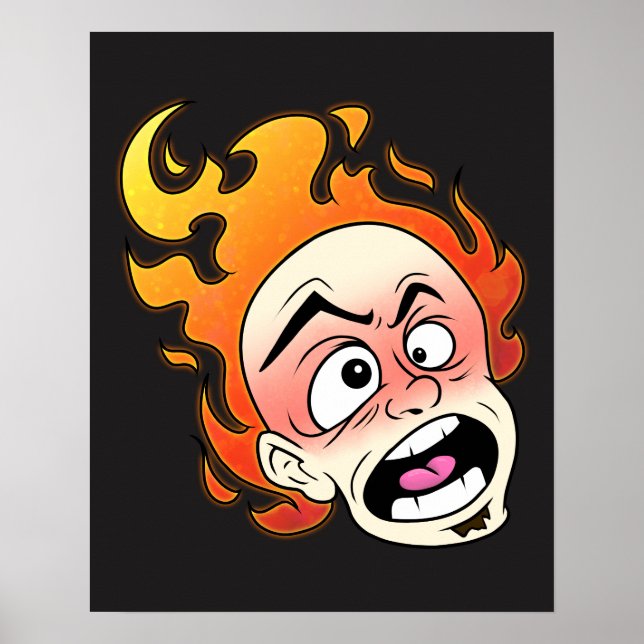 Poster Scovillelicic Fire Head (Devant)