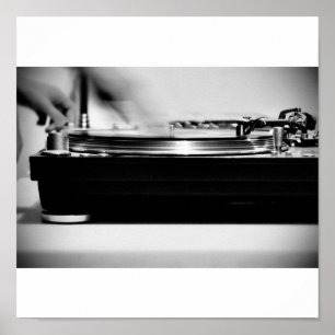 Poster Scratchin' sur le Tourne-disque