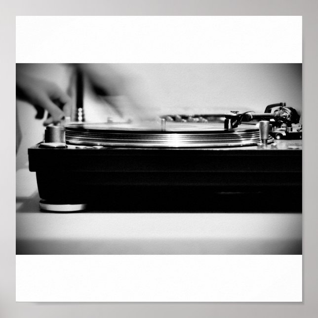 Poster Scratchin' sur le Tourne-disque (Devant)