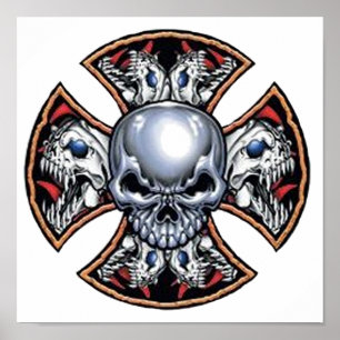 Poster Screaming Iron Skull