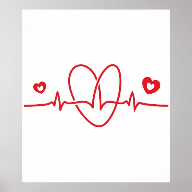 Poster Scribbles Heartbeat (Devant)