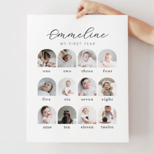Poster Script Arches 1ère année Photo Collage Carte