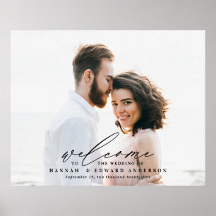 Poster script budget photo bienvenue au mariage