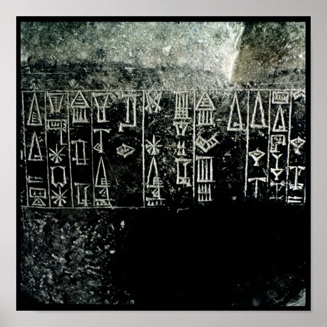 Poster Script Cuneiform (Devant)