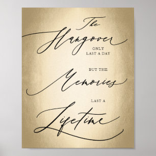 Poster Script de calligraphie Le signe Mariage de passe-p