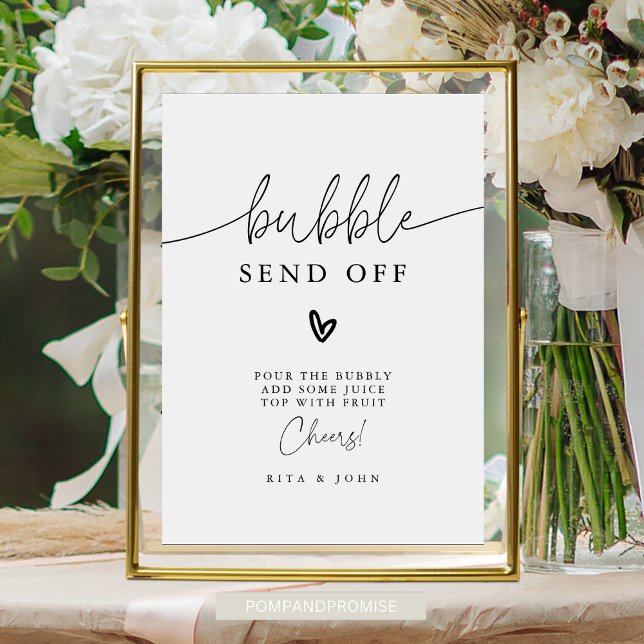 Poster Script de calligraphie moderne Panneau Mariage de  (Créateur téléchargé)