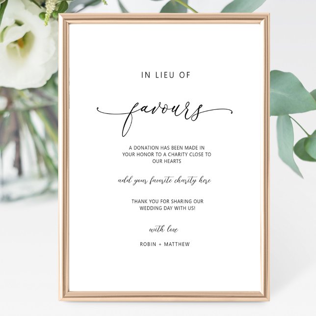 Poster Script élégant, En remplacement des faveurs Signer (Créateur téléchargé)