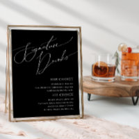 Script minimal Whimsical | Black Signature Boisson