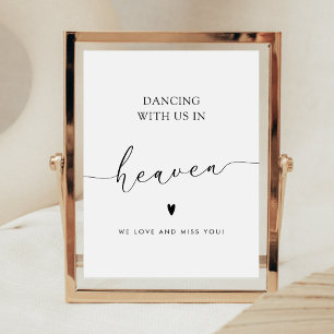 Poster Script minimaliste dans les signaux Mariages de mé