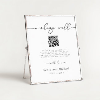 Poster Script minimaliste élégant Mariage du fonds de lun