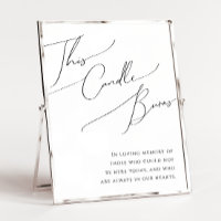 Script Minimaliste Fantaisiste Cette Bougie Brûle