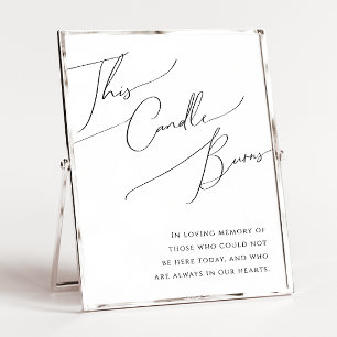 Poster Script Minimaliste Fantaisiste Cette Bougie Brûle