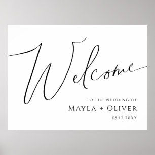 Poster Script minimaliste Whimsical