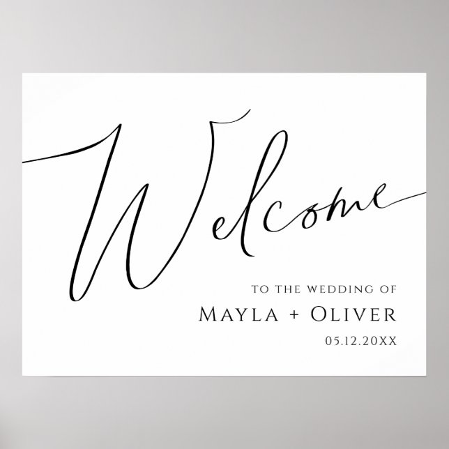 Poster Script minimaliste Whimsical (Devant)