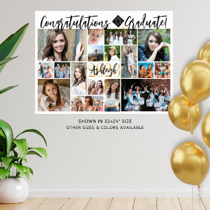 Poster Script moderne Graduate 17 Photo Collage