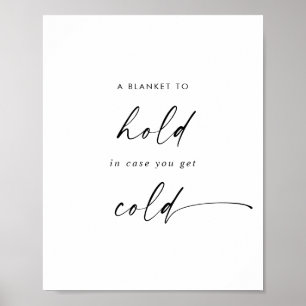 Poster Script moderne Une couverture pour tenir mariage F