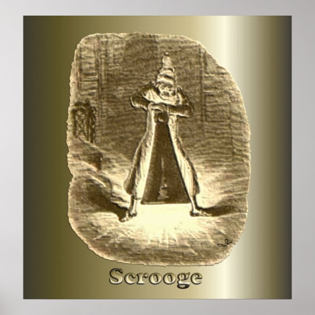 Poster Scrooge de Noël - Carol de Noël (Devant)