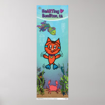 Poster - Scuba Cat - Buellton.Art 