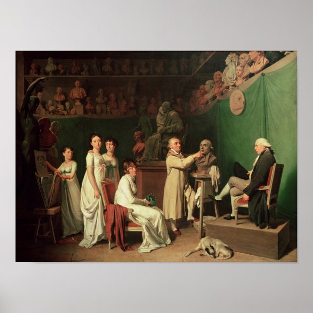 Poster Sculpter le buste de Pierre Marquis de (Devant)