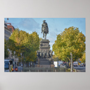 Poster Sculpture de Frédéric le Grand, Berlin, Allemagne
