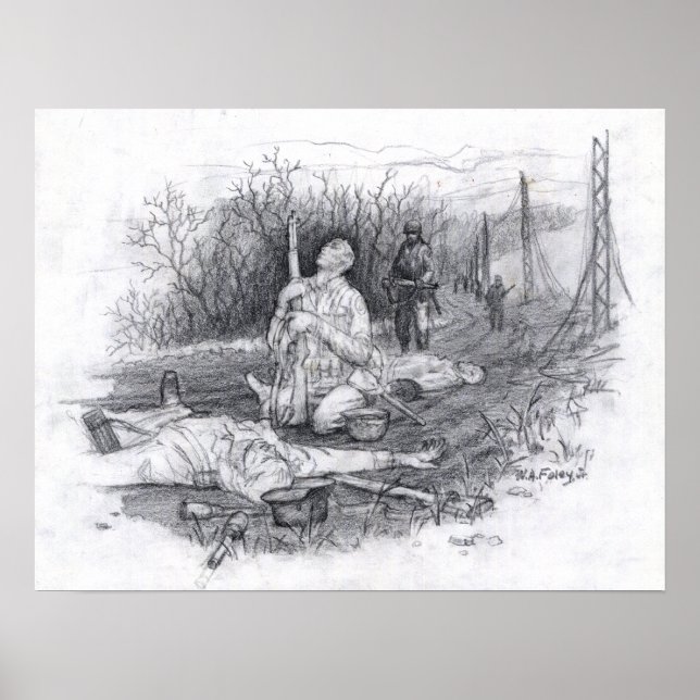 Poster Sculpture en marbre blanc (Devant)