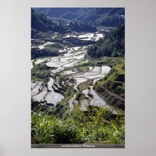 Poster Sculpture en terrasses, Philippines